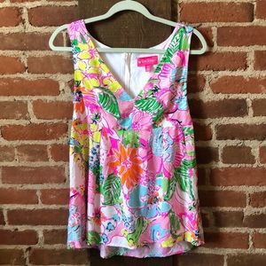 Lily Pulitzer for Target floral blouse 🍍🌸🌺